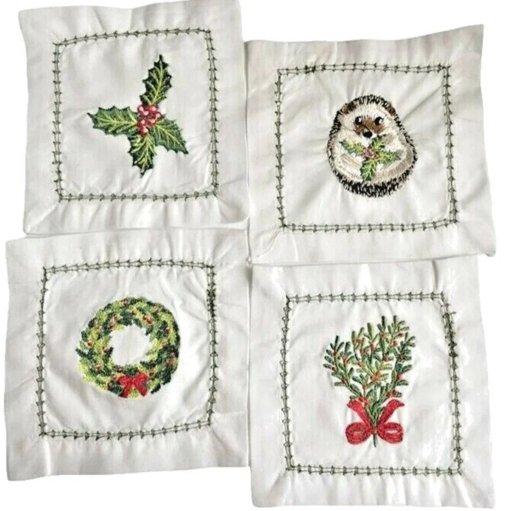 dennis east christmas embroidered